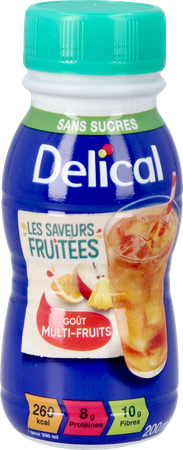 Delical Drink Multivruchten Z/suiker 4x200ml 3