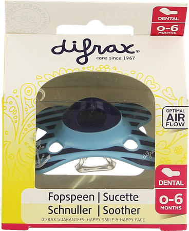 Difrax Fopspeen Sil Mini-dental 0-6m 799 15