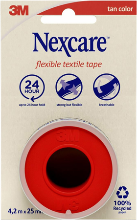 Nexcare 3m Textile Flexibele Tape 4,2mx25mm Nt04-2 4