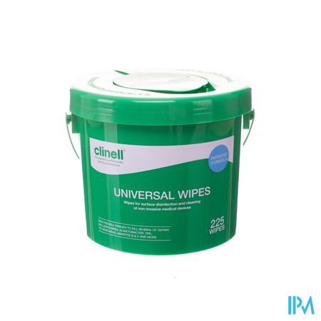 Clinell Universal Wipes Bucket 225 Pcs