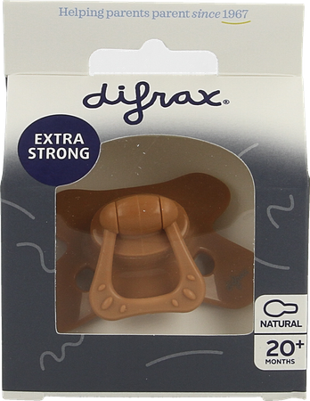 Difrax Fopspeen Natural 20m+ Uni Steenrood 1