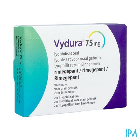 Vydura 75mg Lyophilisaat Oraal Fl 2x1