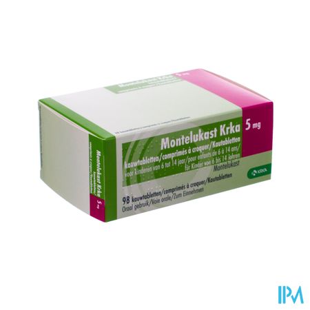 Montelukast Krka 5mg Comp A Croquer 98 X 5mg