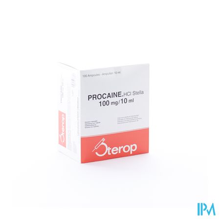 Sterop Proc Hcl 100mg 10ml 100 Amp