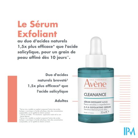 Avene Cleanance Serum Exfoliant A.h.a 30ml 17