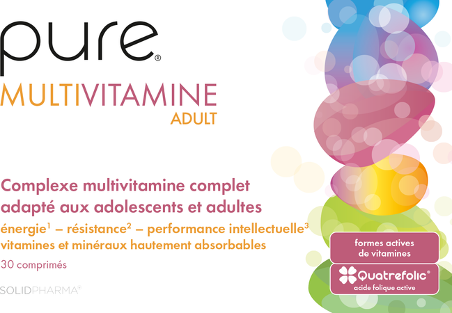 Pure Multivitamine Adult Tabl 30 3