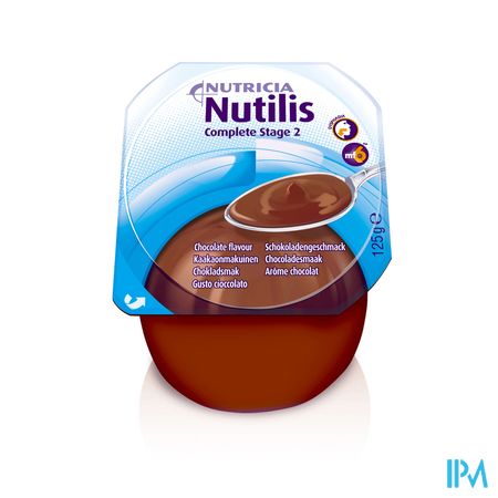 Nutilis Complete Stage 2 Chocolade Fl 4x125ml