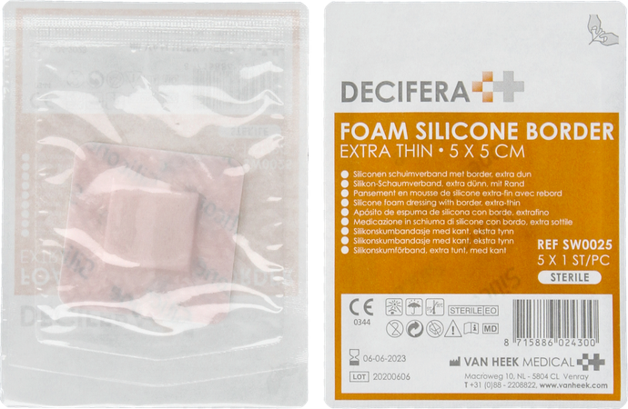 Decifera Foam Silicone Border Extra Thin 5x5cm 2