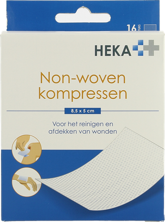 Heka Zom Kompres Non-wov. Steriel 8,5x 5cm 4lag.16 1