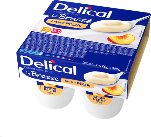 Delical Le Brasse Perzik 4x200g 1