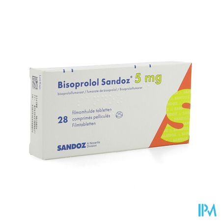 Bisoprolol Sandoz 5mg Tabl 28 X 5mg