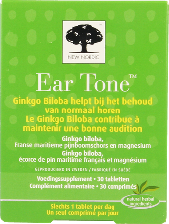 New Nordic Ear Tone Gehoor Evenw. Zenuwen Tabl 30 1