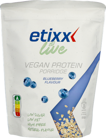 Etixx Live Vegan Protein Porr. Blueberry Pdr 550g 2