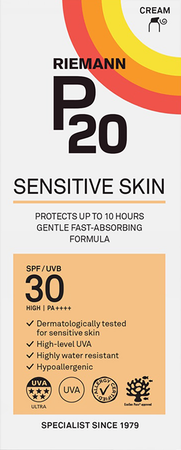 P20 Zonnecreme Sensitive Skin Spf30 200ml 1