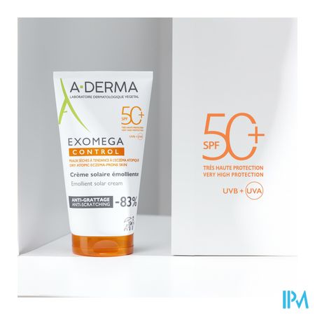 Aderma Exomega Control Creme Solaire Spf50+ 150ml 9