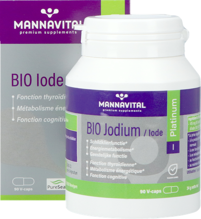 Mannavital Jodium Platinum Bio V-caps 90 12