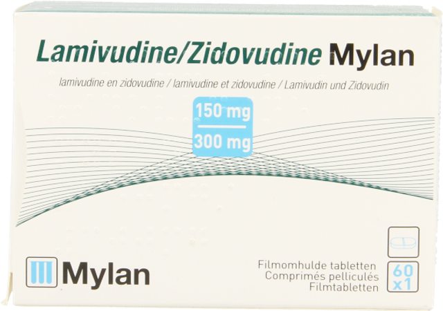 Lamivudine/zidovudine Viatris 150/300mg Comp Pel60 1