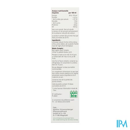 Salus Brandnetelsap Bio 200ml 5