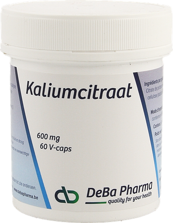 Kaliumcitraat 600mg V-caps 60 Deba 4