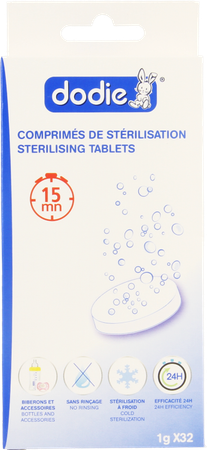 Dodie Sterilisatietabletten Koud 32 3