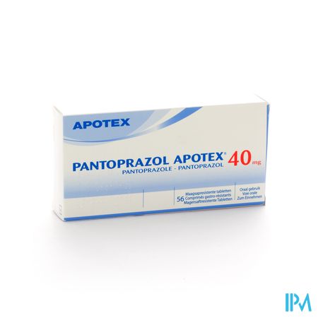 Pantoprazol Apotex Maagsapresist Tabl 56 X 40mg