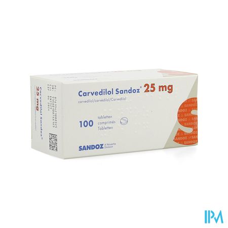 Carvedilol Sandoz Comp 100 X 25mg