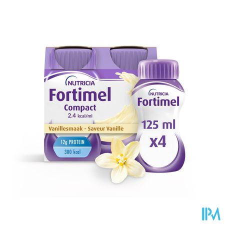 Fortimel Compact 2.4kcal Vanille 4x125ml