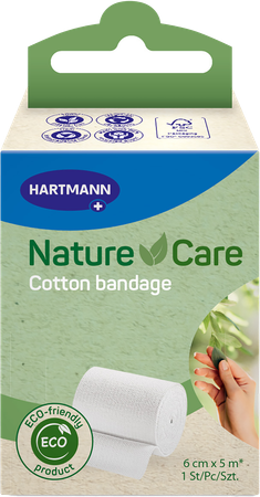 Nature Care Katoen Zwachtel 6cmx5m Rol 1 1