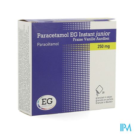 Paracetamol EG Inst.Junior250Mg Van-Aardb.Zakje 20