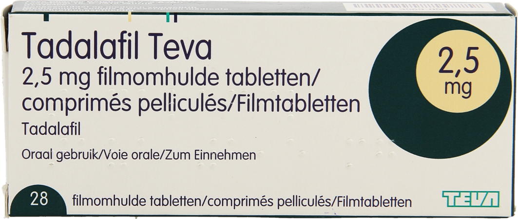Tadalafil Teva Filmomh Tabl 28 X 2,5mg 7