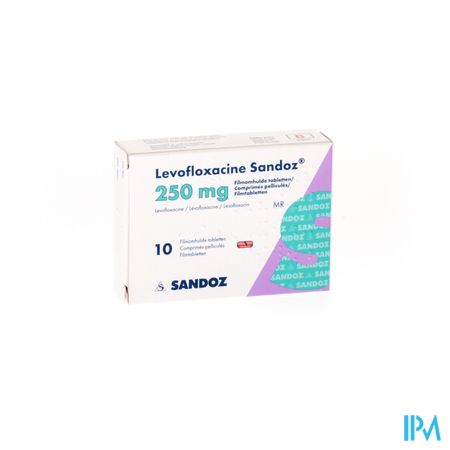 Levofloxacine Sandoz Comp Pell 10 X 250mg 1