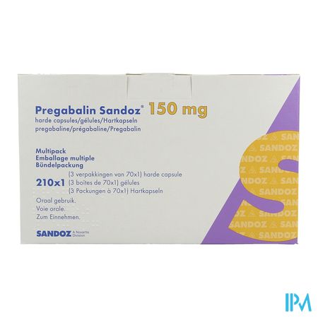 Pregabaline Sandoz 150mg Harde Caps 210 2