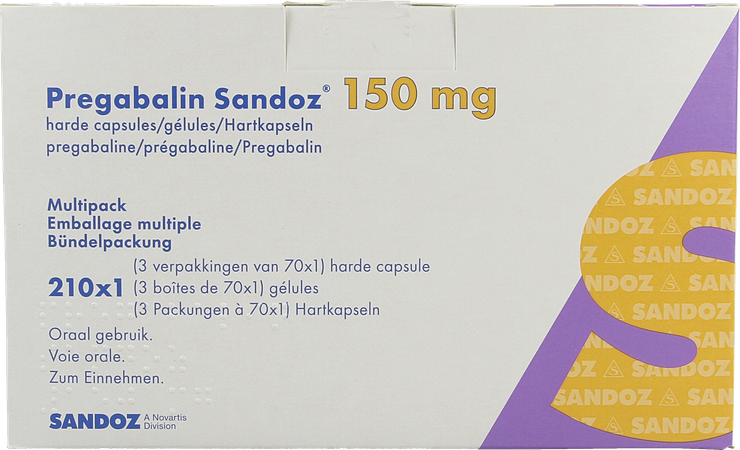 Pregabaline Sandoz 150mg Harde Caps 210 2