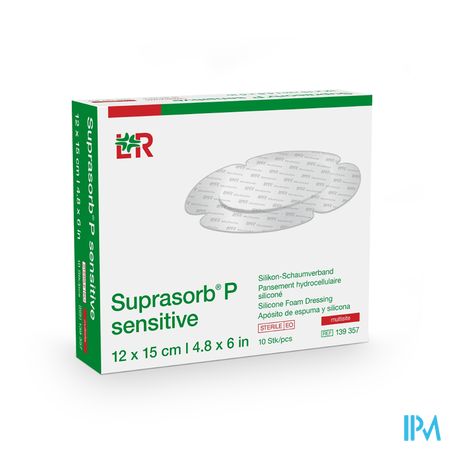 Suprasorb P Sensitive Multisite 12x15cm 10 139357