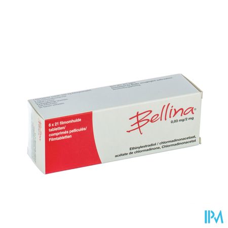 Bellina 0,03mg/2mg Comp 6 X 21