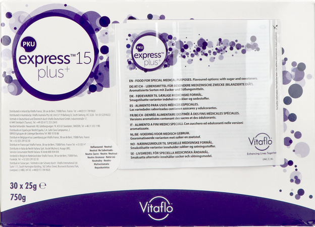Pku Express Plus 15 Niet Gearomatiseerd Pdr 30x25g 2