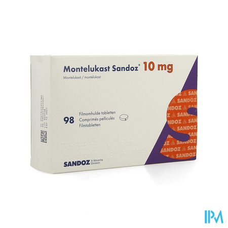 Montelukast Sandoz 10mg Filmomh Tabl 98 X 10mg