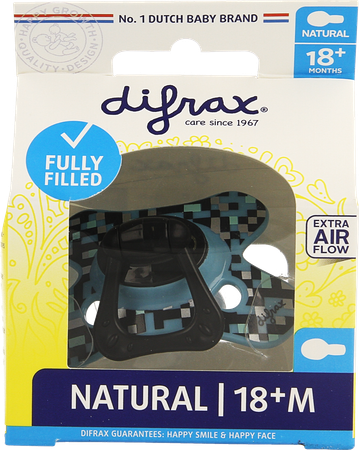 Difrax Fopspeen Natural 18m+ Boy 9