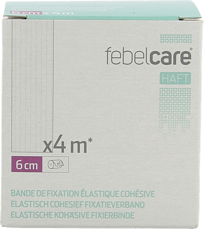 Febelcare Haft Bande Fix. Elastiq. Cohesive 6cmx4m 1