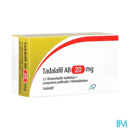 Tadalafil Ab 20mg Filmomh Tabl 12 X 20mg