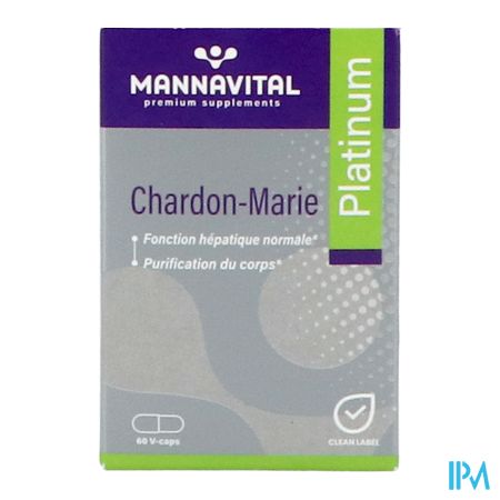 Mannavital Mariadistel Platinum V-caps 60 3