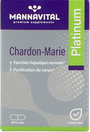 Mannavital Mariadistel Platinum V-caps 60 3