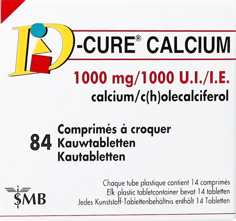 D-cure Calcium 1000mg/1000ie Kauwtabl 84 3