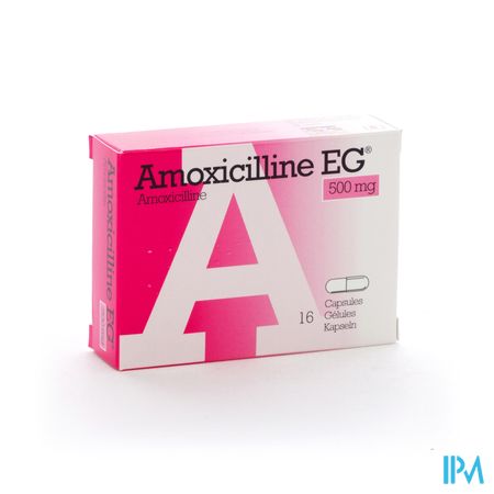 Amoxicilline EG Caps 16 X 500 Mg