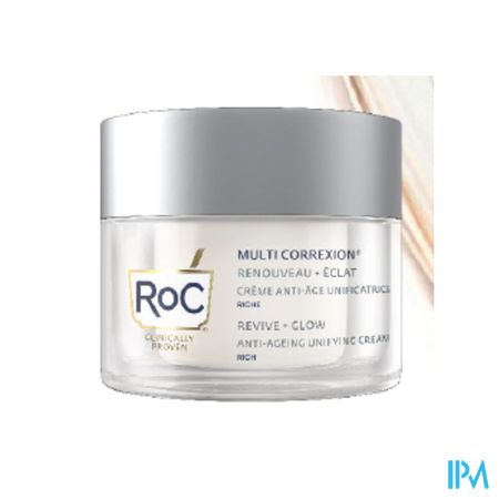 Roc Multi Correx.revive+glow A/age Cr Rich Pot50ml 2