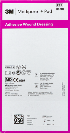 Medipore + Pad 3m 10x20,0cm 25 3570e 2