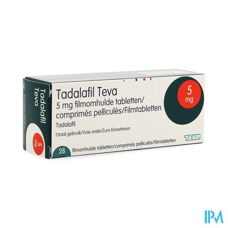 Tadalafil Teva Comp Pell 28 X 5,0mg 2