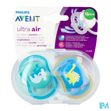 Philips Avent Fopspeen +18m Air Boy Koala Dino 2