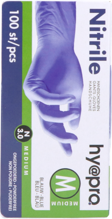 Pharmex Handschoenen Blauw Nitril M Poedervrij 100 5