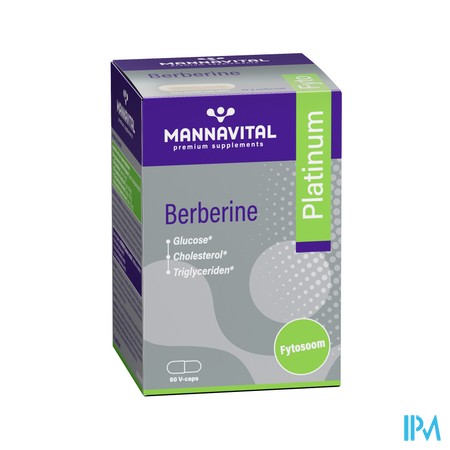 Mannavital Berberine Platinum V-caps 60